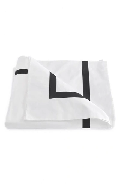 Matouk Lowell Duvet Cover In Black