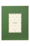 Kate Spade Make It Pop 4 X 6 Picture Frame In Green