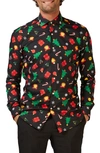 OPPOSUITS CHRISTMAS ICONS TRIM FIT BUTTON-UP SHIRT