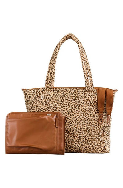 Beis X Elsa Hosk Reversible Tote In Leopard