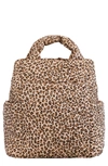 Beis Diaper Backpack Tote In Leopard