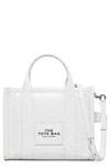 Marc Jacobs The Mini Croc-embossed Leather Tote Bag In Ivory