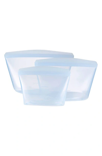 Stasher 3-pack Reusable On-the-go Bowls In Clear