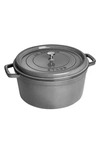 STAUB STAUB 13.25-QUART ENAMELED CAST IRON ROUND BAKING DISH