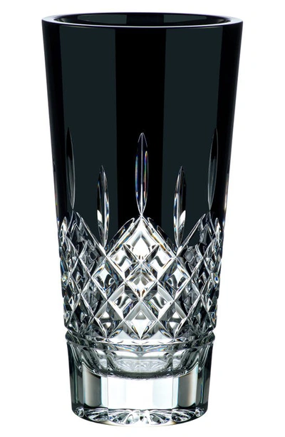 Waterford Lismore Crystal Vase In Black