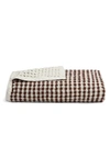 Parachute Waffle Cotton Throw Blanket In Raisin