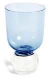 Misette Bubble Glass Tumbler In Blue
