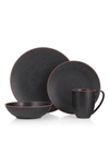 Nambe Taos 4-piece Place Setting In Onyx