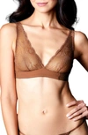 Journelle Sapna Plunge Bralette In Brown