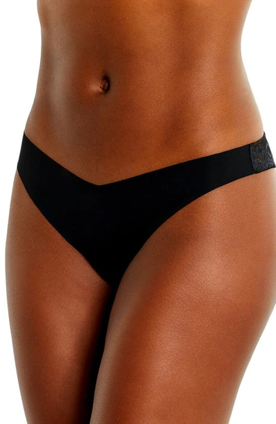 Journelle Estelle Thong, Set Of 3 In Black