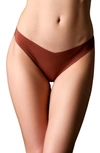 Journelle Estelle Lace Thong In Cannelle