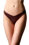 Journelle Estelle Lace Thong In Chocolat