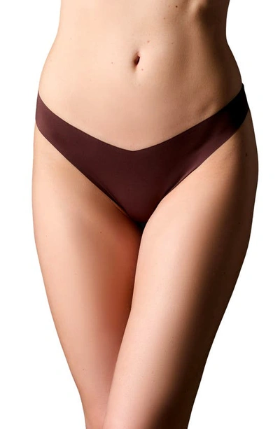 Journelle Estelle Lace Thong In Chocolat