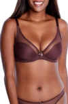 Journelle Victoire Plunge Bra In Chocolat