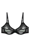 Journelle Odette Open Cup Underwire Bra In Black