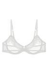 Journelle Odette Open Cup Underwire Bra In Blanc