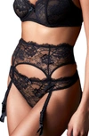 JOURNELLE ISABEL LACE SUSPENDER BELT