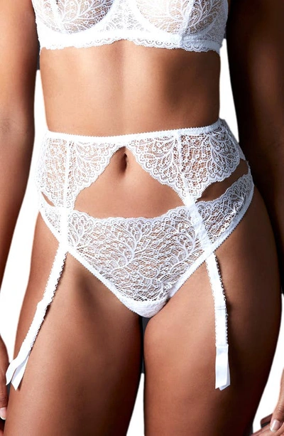 Journelle Allegra Suspender Belt In Blanc