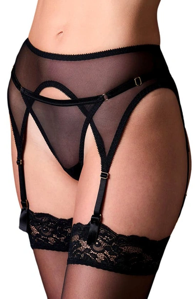 JOURNELLE JOURNELLE ODETTE CLASSIC MESH GARTER BELT