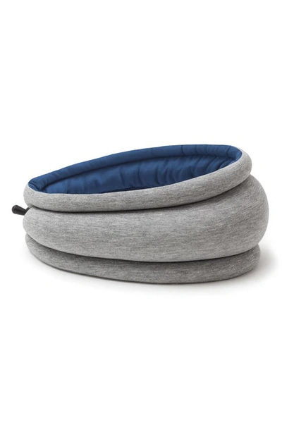 Ostrichpillow ® Light Reversible Travel Pillow In Sleepy Blue