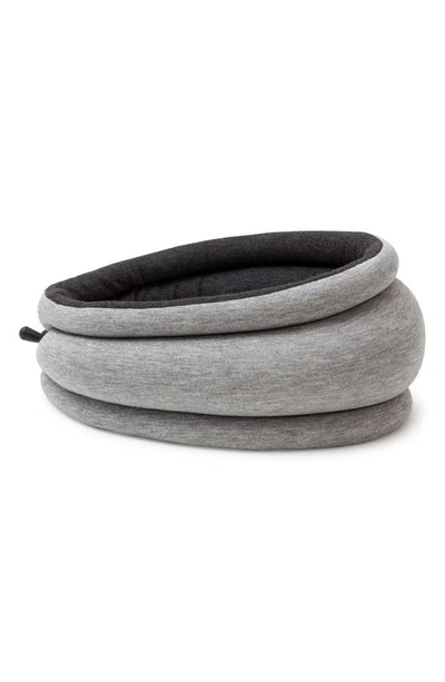 Ostrichpillow ® Light Reversible Travel Pillow In Midnight Grey