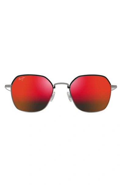 Maui Jim Moon Doggy 52mm Polarizedplus2® Square Sunglasses In Gunmetal