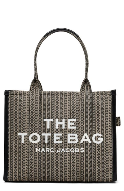 Marc Jacobs The Large Monogram Canvas Tote In Beige Multi