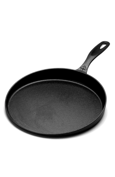 Barebones Living Cast Iron Flat Pan In Matte Black