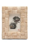 Pigeon & Poodle Grasse Natural Cane Picture Frame, 4" X 6" In Natural