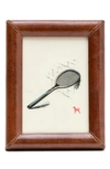 Pigeon & Poodle Eton Leather Picture Frame, 5" X 7" In Tobacco