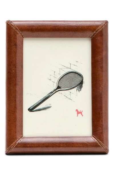 Pigeon & Poodle Eton Leather Picture Frame, 5" X 7"
