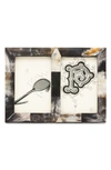 Pigeon & Poodle Essen Dark Double Picture Frame In Dark