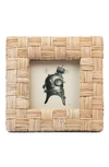 Pigeon & Poodle Grasse Natural Woven Rattan Frame, 5 X 5 In Natural