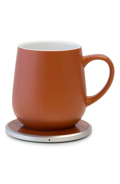 Ohom Ui Mug & Warmer Set In Terracotta