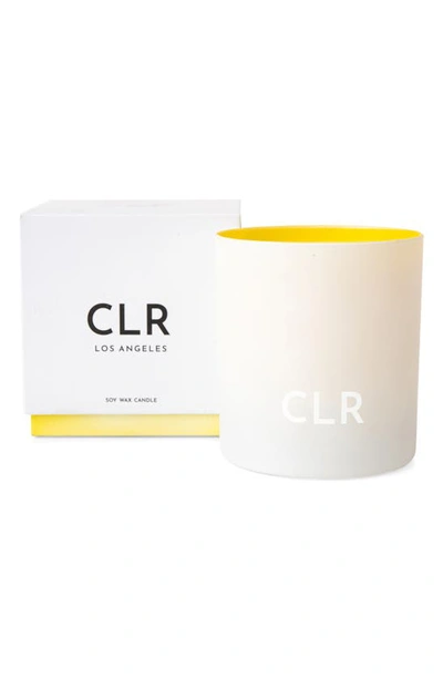 Clr Yellow Scented Candle