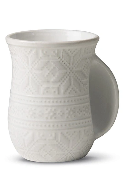 Tag Handwarmer Mug In White
