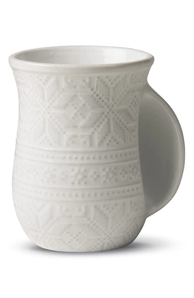 Tag Hand Warmer Mug In White