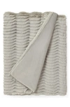 Ugg Cayden Faux Fur Throw Blanket In Clamshell