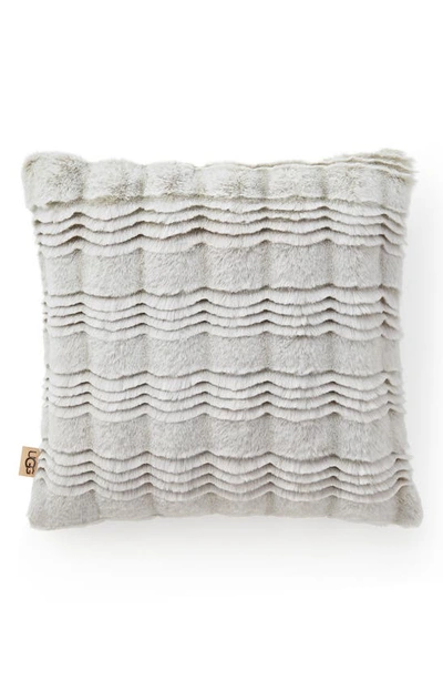 Ugg Marli Faux Fur Decorative Pillow, 20" X 20" Bedding In Seal