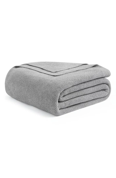 Ugg Amata Soft Chenille Knit Blanket, Queen Bedding In Seal
