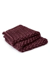 Bearaby Knit Velvet Weighted Blanket In Tourmaline