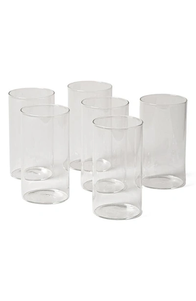 Farmhouse Pottery Silo Set Of 6 Water Glasses In Clear