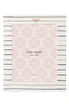 Kate Spade A Charmed Life 8x10 Picture Frame In White Tones