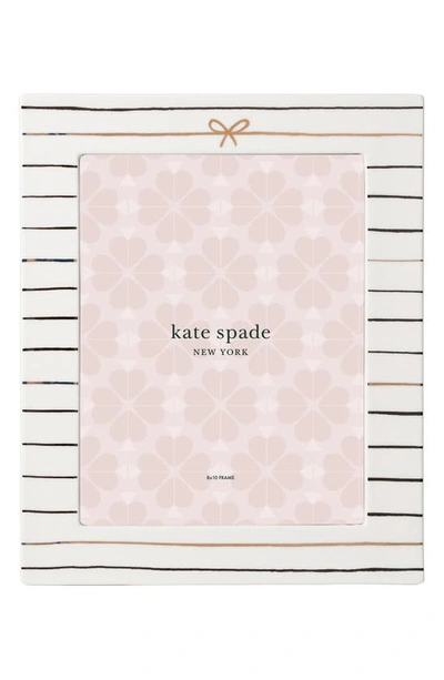 Kate Spade A Charmed Life 8x10 Picture Frame In White Tones