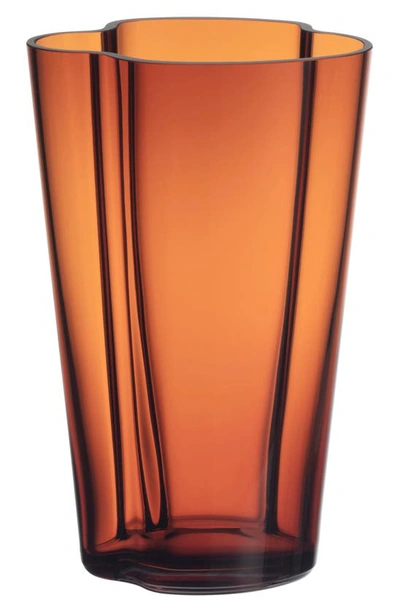 Iittala Aalto Vase, 8.75 In Orange