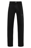 Moncler Genius 7 Moncler Fragment Hiroshi Fujiwara Man Denim Pants Black Size 34 Cotton In Black