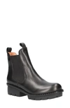 L'amour Des Pieds Harisha Lug Chelsea Boot In Black Leather