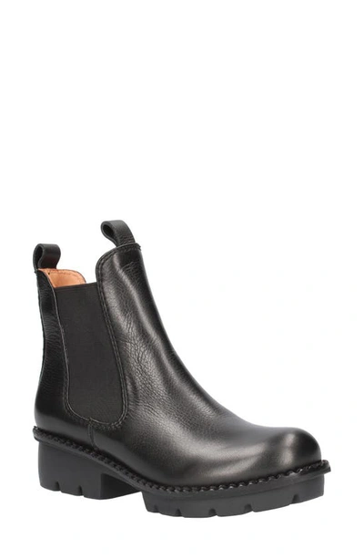 L'amour Des Pieds Harisha Lug Chelsea Boot In Black Leather