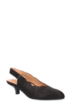 L'amour Des Pieds Hulda Slingback Pump In Black Raindrop