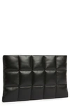 ALLSAINTS BETTINA QUILTED LEATHER CLUTCH